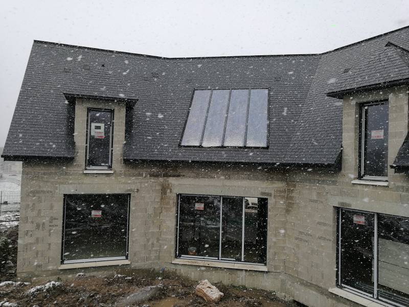 Couverture maison neuve en ardoises naturelles, Le Vaudreuil 27100