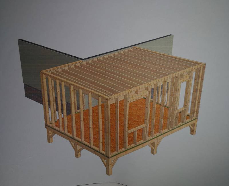 Agrandissement ossature bois ,Les Authieux sur le port saint Ouen 76520