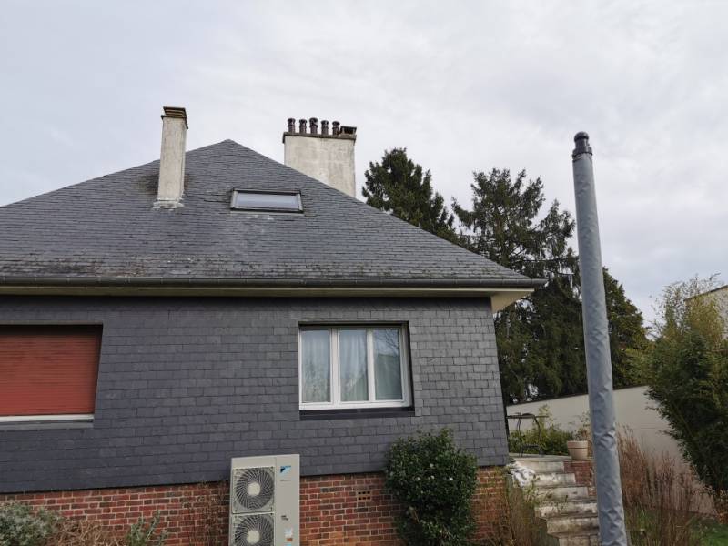 Rénovation ardoise , Mont Saint Aignan 76130