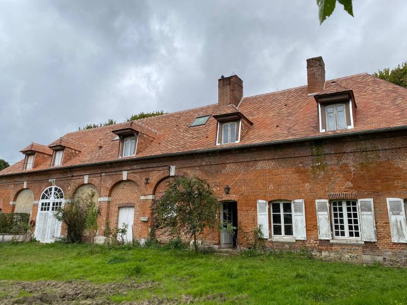 Rénovation toiture petites tuiles anciennes et neuves  ,Grainville Val d'Orger 27380