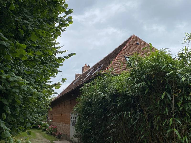Rénovation toiture petites tuiles anciennes et neuves  ,Grainville Val d'Orger 27380