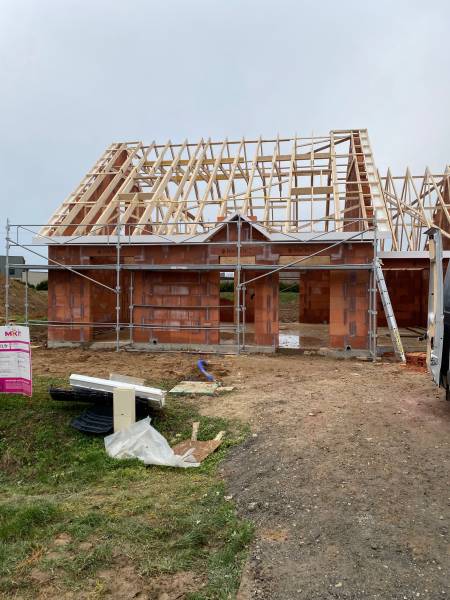 Charpente couverture maison neuve ,La Saussaye 27370