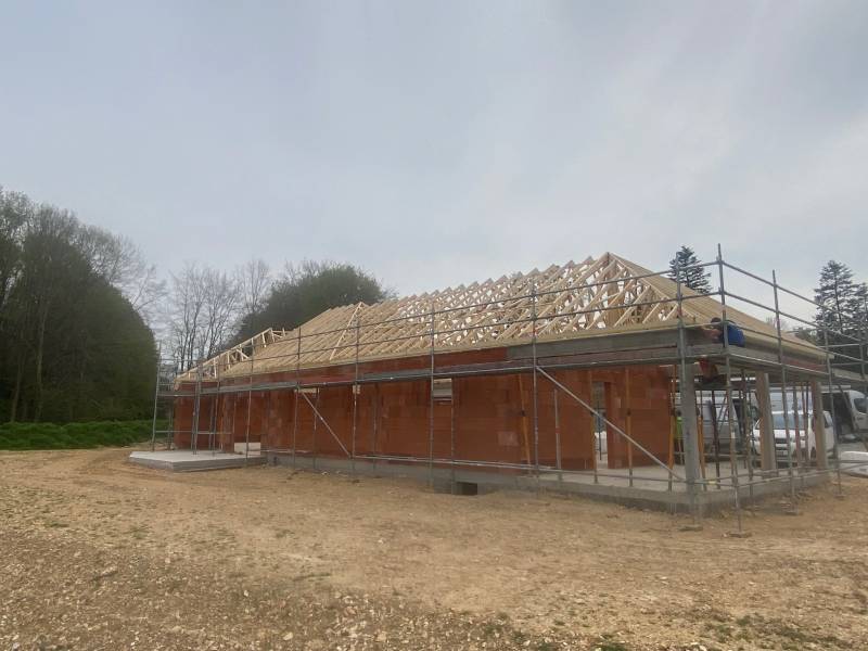 Charpente maison neuve , Saint pierre de Cormeilles 27260