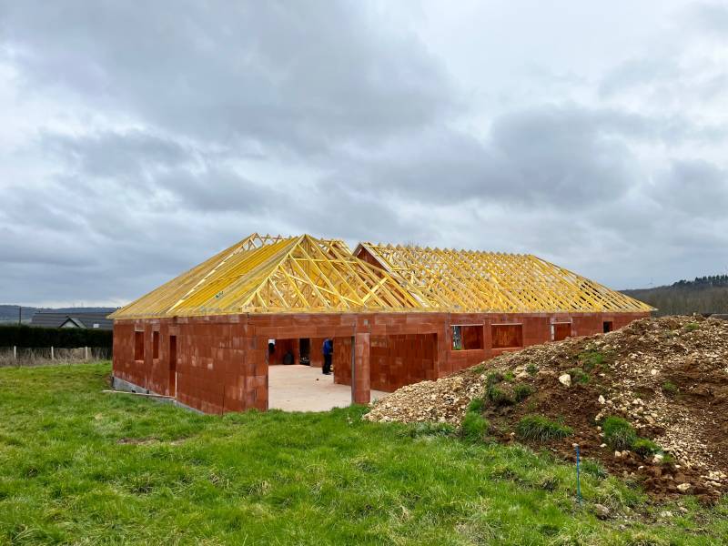 Charpente couverture maison neuve ,Corneville sur risle 27500
