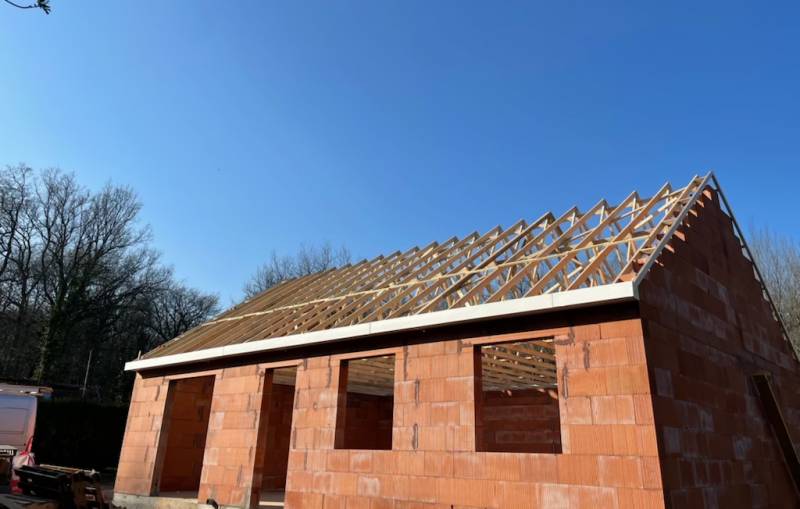 Charpente maison neuve , Routot 27350, Mesnil en ouche 27270