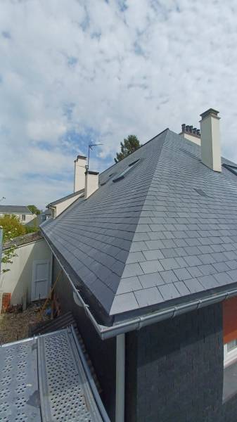 Rénovation ardoise , Mont Saint Aignan 76130