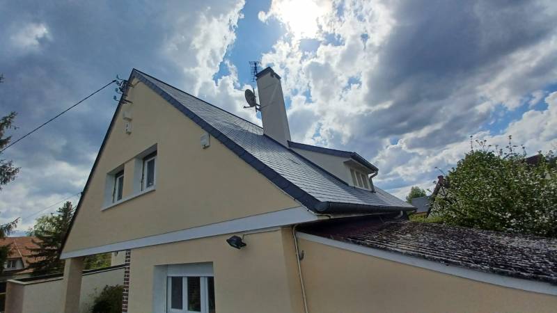 Rénovation ardoise , Mont Saint Aignan 76130