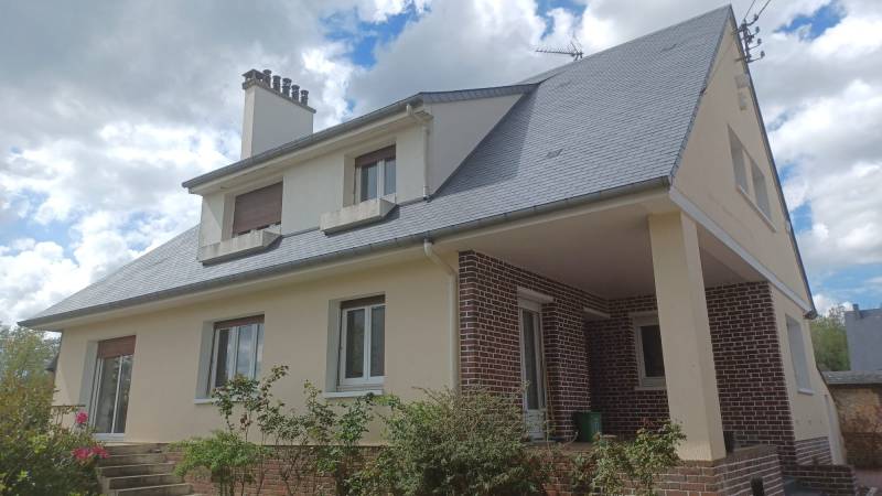 Rénovation ardoise , Mont Saint Aignan 76130